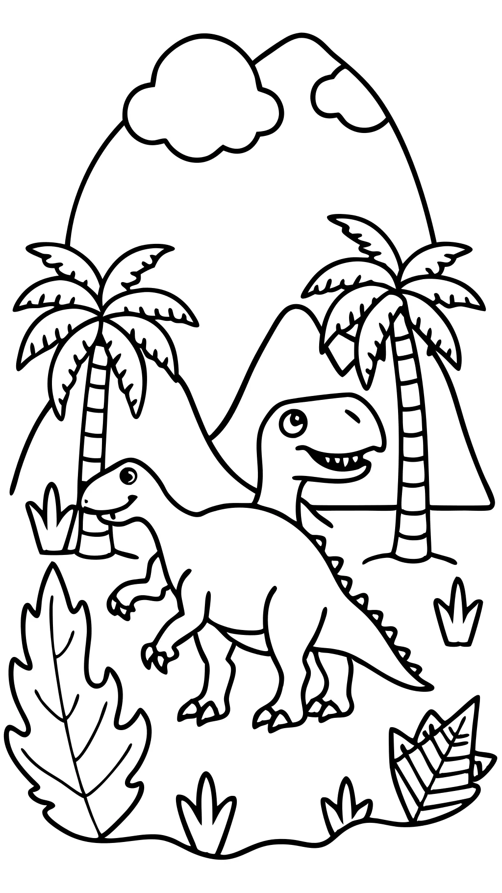 pages à colorier imprimables gratuites de dinosaur